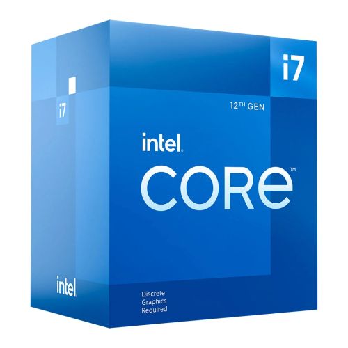 Intel Core i7-12700F CPU, 1700, 2.1 GHz (4.9 Turbo), 12-Core, 65W, 20MB Cache, Alder Lake, No Graphics Intel Core i7-12700F CPU, 1700, 2.1 GHz (4.9 Turbo), 12-Core, 65W, 20MB Cache, Alder Lake, No Graphics
